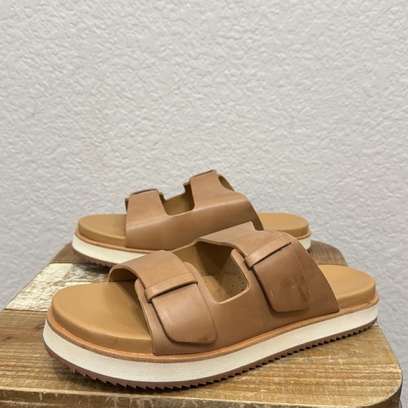 Nisolo Ella Go To Leather Flatform Slide Sandals Size 7 - Picture 6 of 10